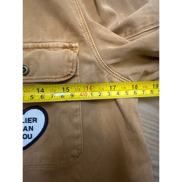 Madewell Brown Long Sleeve Cropped Button Down Blouse - Picture 7 of 9